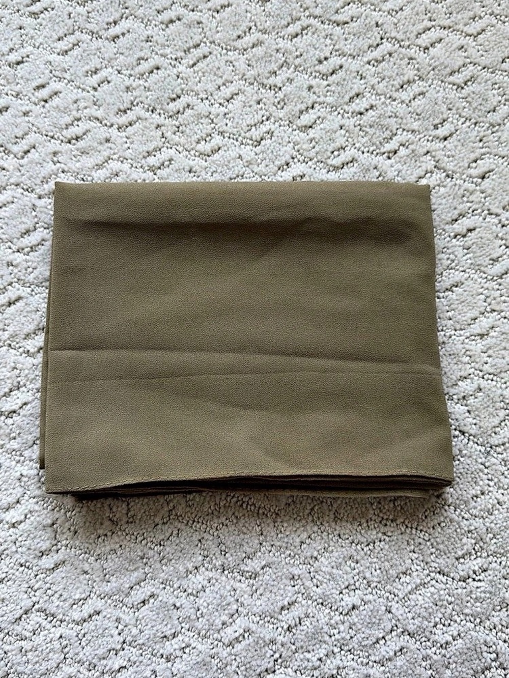 green hijab, material is chiffon